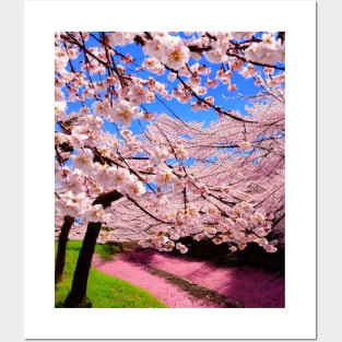 Spring Time Sakura Tree Posters and Art